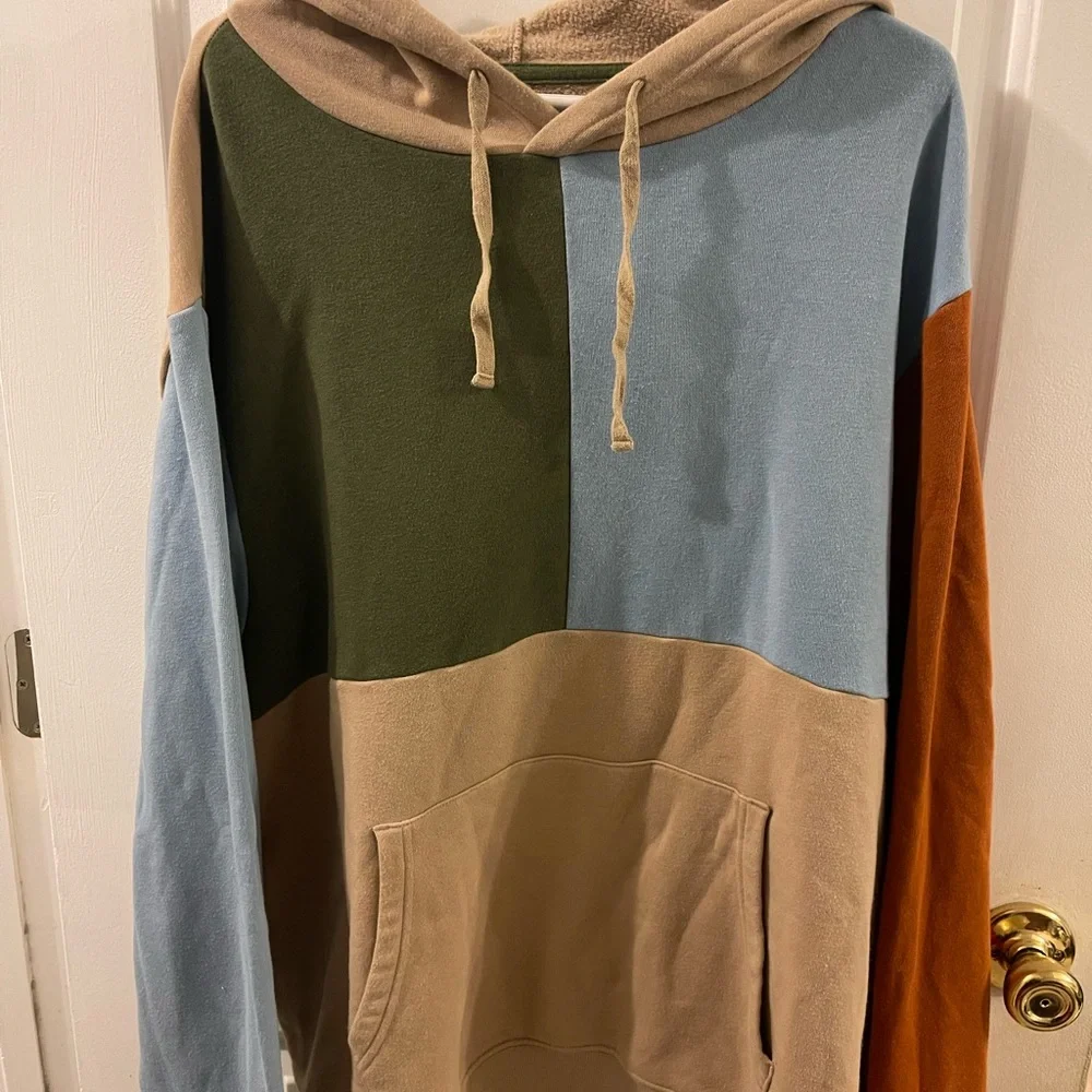 Sun + Stone Multicolor Patchwork Hoodie - Picture 1 of 3
